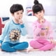 thumbnail image 2 of Conjuntos de pijama de Navidad para niños y niñas, ropa interior a rayas de dibujos animados, chándales informales para el hogar, ropa de dormir, traje deportivo, 4-11 años, novedad, 2 of 4
