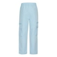 thumbnail image 5 of Tdoqot Mens Cargo Pants- Casual Baggy Stretch Straight Leg Work Pants Sky Blue Size 32, 5 of 7