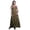 Dusty Green, variant on Bimba Butterfly Printed Front Slit Sleeveless Summer Spring Long Women Beach Dress-Large