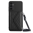 thumbnail image 4 of for Samsung Galaxy A34 5G Slim Case with Card Holders and Strap for Women, Samsung Galaxy A34 5G Phone Case Wallet PU Leather Kickstand RFID Blocking Flip Shockproof Wallet Case - Black, 4 of 11