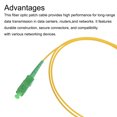 thumbnail image 4 of Unique Bargains 1Pcs 6.6Ft Single Mode Simplex Fiber Optic Patch Cable LSZH Fiber Jumper Optical SC/APC to SC/APC for Router Switches, 4 of 6