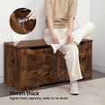 thumbnail image 4 of Hzuaneri 39.4" Storage Bench, Lift-Top Storage Organizer, Storage Trunk, Rustic Brown SB03401X, 4 of 7