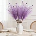 thumbnail image 5 of RYDCOT 1Pcs Colorful Faux Pampas Grass, Fluffy Artificial Bulrush Branches Boho Decor, Filler Tall Pampas Grass Reed Fluffy Stems for Living Room Wedding Decoration, 5 of 6