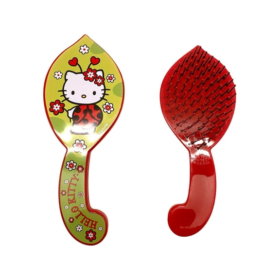 Hello Kitty Paint Brush and Palate Shaped Kids Small Red Hairbrush