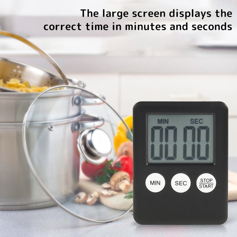 LCD Digital Kitchen Egg Cooking Timer Count Down Clock Alarm