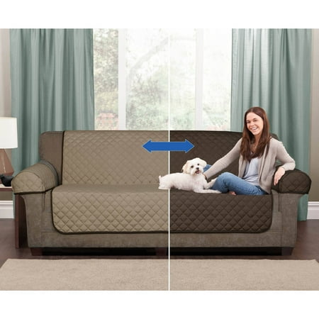 Mainstays Reversible Microfiber 3 Piece Sofa Furniture Cover (Best Couch Material For Dogs)