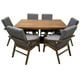 thumbnail image 1 of Set de Comedor Dallas 6 Sillas Gris Oxford , Chapa De Parota, 160x100 cm, 1 of 1