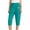 Green, variant on YIFUNIN Women's Summer Cotton Linen Capri Pants with Elastic Waist, Slim Fit Harem Style Cropped Trousers, Breathable Casual Ankle-Length Bottoms,Blue 2XL