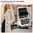thumbnail image 3 of Pzuqiu Hummingbird Flower Women's Leather Crossbody Bag Versatile Exquisite Leather Quilted Shoulder Bag with Chain Strap Craftsmanship Vintage Practical for Teen Girls-Women, 3 of 7