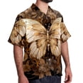 thumbnail image 2 of Butterfly Fission Diagram Men's Casual Printed Button Down Short Sleeve Spread Collar Beach Shirts for Summer, Unisex, 2 of 6