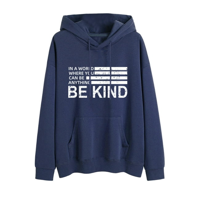 Womens Plus Size Jeans Womens Printed Long-Sleeved Round Neck Pullover Hooded Plus Fleece Weater