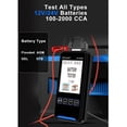 thumbnail image 3 of Battery Tester, Car Battery Tester, 100-2000 CCA Battery Tester for Car Battery Tester 12V/24V Battery Tester, 3 of 5