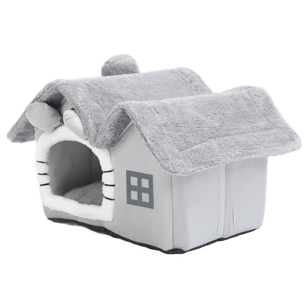 Casa Para Gatos, Casa Con Cama Para Gatos, Forma Linda, Fácil Montaje, Plegable Para Interiores