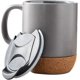 thumbnail image 1 of Taza de café de cerámica de 12 oz, taza de viaje para café, taza de té con corcho aislante y tapa a prueba de salpicaduras, tazas de café grandes con asa para hombres y mujeres (mate), 1 of 5