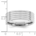 thumbnail image 4 of 925 Sterling Silver Flat Band 7mm Polished Fancy-Band Ring Size 7.5 -  Jewelry Gift for Mom, 4 of 4