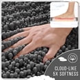 thumbnail image 3 of Alfombra de baño Yimobra, larga, antideslizante, lavable, 112 x 61 cm, gris oscuro, 3 of 7
