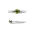 thumbnail image 3 of Solitaire Peridot Ring 1/2 Carat (Ctw) in Sterling Silver, 3 of 4