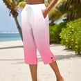 thumbnail image 2 of yillto Womens Capri Pants with Pockets Loose Workout Drawstring Cropped Pant Summer Causal Capris, 2 of 5