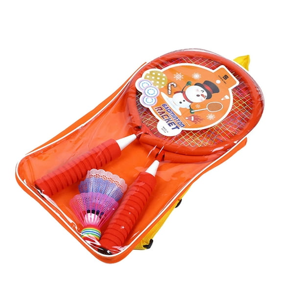CSChome Badminton Racket Children Badminton Racket Set Non-Slip Handle Design Lightweight Indoor Outdoor Beginner Badminton Racket with Balls Kit