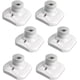 thumbnail image 1 of Juego de 6 portalámparas E27 para techo, portalámparas E27 para garaje, CA 220-240 V, portalámparas para bombilla LED, base de techo, portalámparas E27, base de plástico blanco para lámpara de pared, 1 of 5