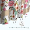 thumbnail image 6 of Pugs and Pioneer Flower Shower Curtain 72"x84" ,Bathroom Decorative Shower Curtains Set with 12 Hooks,Modern Waterproof Washable Shower Curtain, 6 of 6