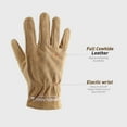 thumbnail image 6 of HANDLANDY 2Pairs Kids Genuine Leather Work Gloves, Kids Gardening Gloves for ages 8-11, Large, 6 of 7