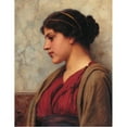 thumbnail image 3 of John William Godward 15x18 Black Modern Framed Museum Art Print Titled - A Classical Beauty, Far-Away Thoughts, 3 of 5