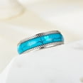 thumbnail image 6 of Stainless Steel Couple Ring 8mm Polished Men Women Wedding Band For Promise Anniversary Jewelry Durable Shine Wear, 6 of 7