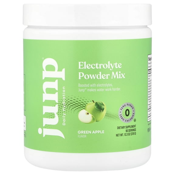 JUNP Hydration Electrolyte Powder Mix, Green Apple, 13.3 oz (378 g)