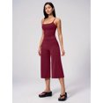 thumbnail image 5 of IDOPIP Workout Sets for Women Two Piece Halter Tank Top Sports Bra Matching Wide Leg Capri Flared Gauchos Pants Gym Cropped Leggings Athletic Running Work Yoga Pilates Outfits, 5 of 6