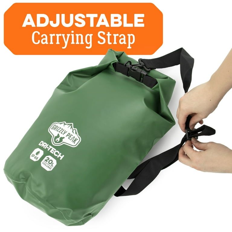 Grizzly Peak 20L Dri-Tech Waterproof Dry Bag IP 66 Roll-Top