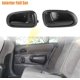 thumbnail image 2 of Paquete de 4, manija de puerta interior delantera trasera de repuesto para Toyota Corolla en el interior, color negro, 2 of 5