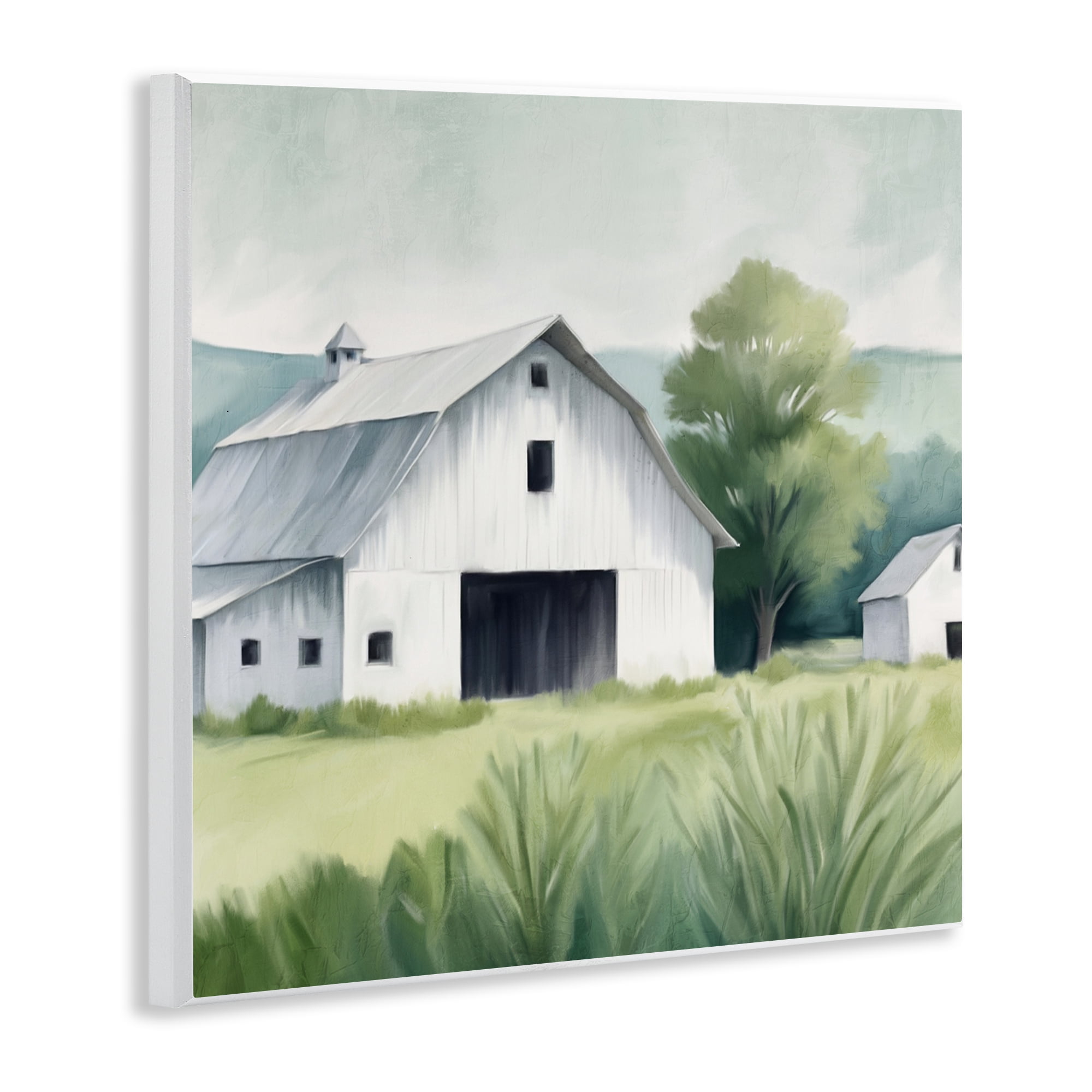 Stupell Industries Farm Home White Barn Wall Plaque Art, design by Kim Allen