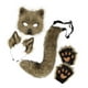 thumbnail image 3 of Conjunto de máscara y cola para mujer y niña, aro para el pelo, disfraz de Halloween, máscara de gato Hierba amarilla, 3 of 9