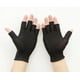 thumbnail image 5 of Guantes de conducción finos de nailon para protección laboral, de dos dedos y medio dedo, de color negro puro, para hombres y mujeres, 5 of 6