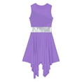 thumbnail image 7 of Alvivi Womens Sleeveless Color Block Modern Dance Dress S-XXL Purple XL, 7 of 7