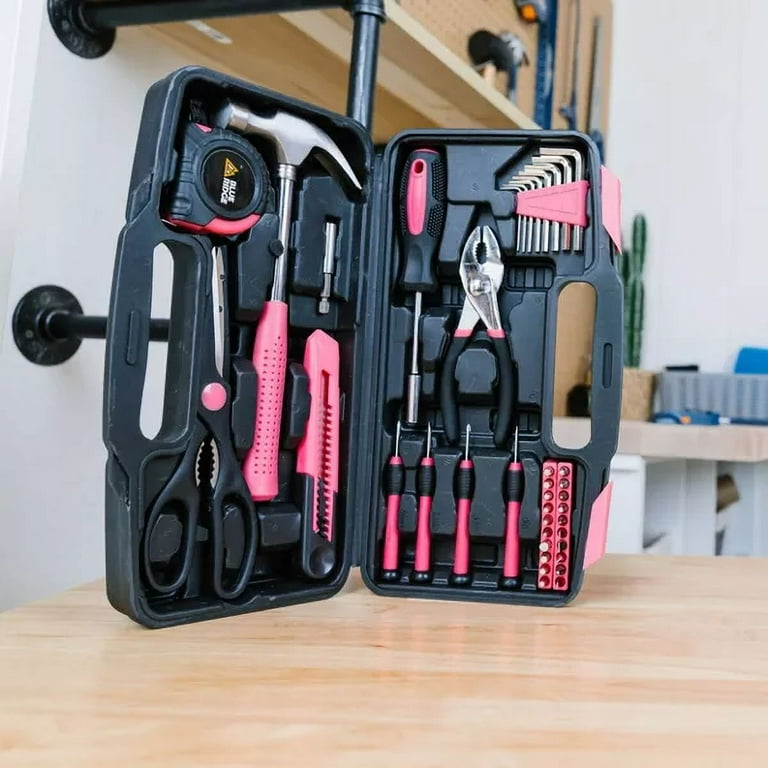 Blue Ridge Pink Household Tool Kit 40 Pieces - Walmart.com