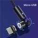thumbnail image 1 of Inteprter 360 ° + 180 ° Girar Tipo C Cable Micro USB C Cable de datos Carga magnética para Teléfono y Comunicación, 1 of 6