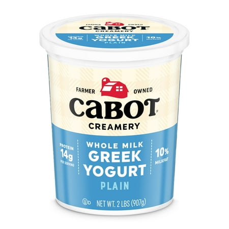 Cabot Creamery Cabot Whole Milk Plain Greek Yogurt 2 lb (Refrigerated Tub)