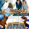 thumbnail image 5 of SereneLife 48in Competition Sized Wooden Foosball Table, Soccer for Home, Arcade Game Room, 5 of 6