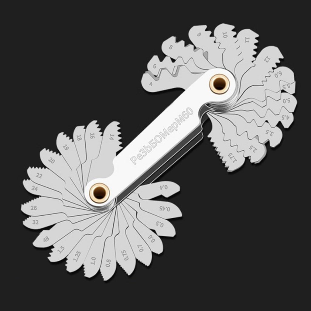 ROCKROK Industrial Screw Gauge Set 40Pieces Measurements For Professional Applications