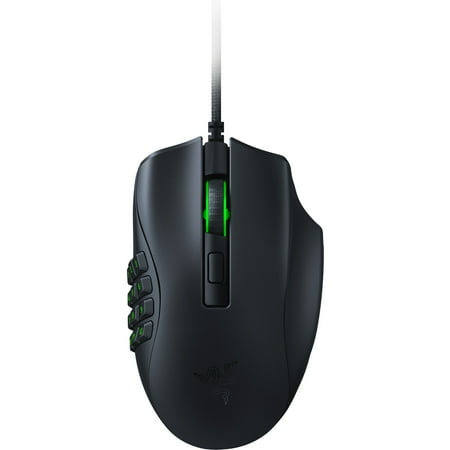 Razer - Naga X Wired with 16 buttons and Chroma RGB Lighting Optical Gaming Mouse - Black