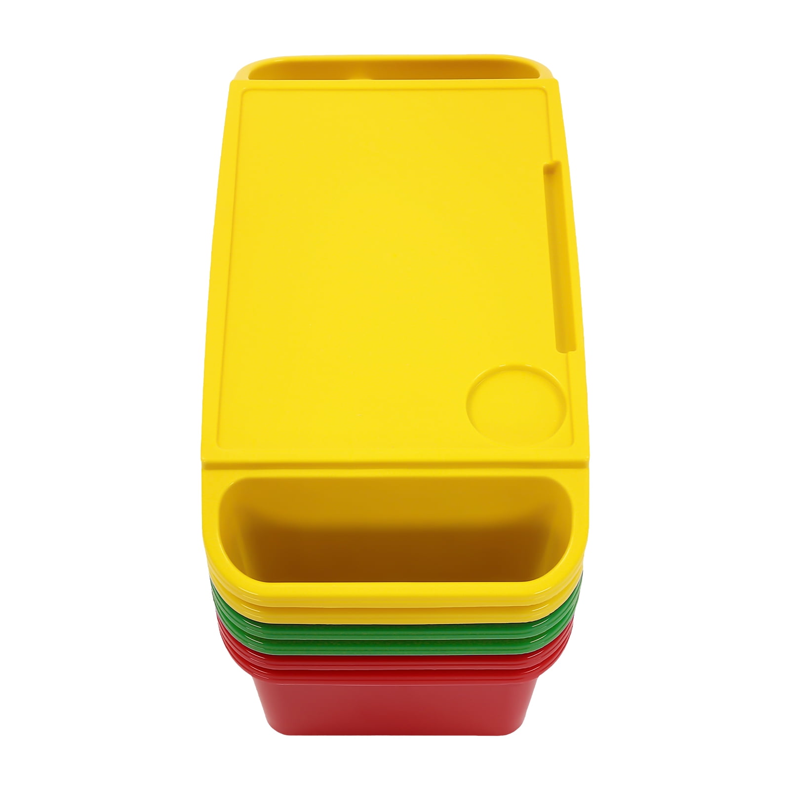 6 Pcs Kids Lap Desk Tray, PP Portable Lap Desks, Lap Desk Tray for Home School Kindergarten Eating Reading Drawing