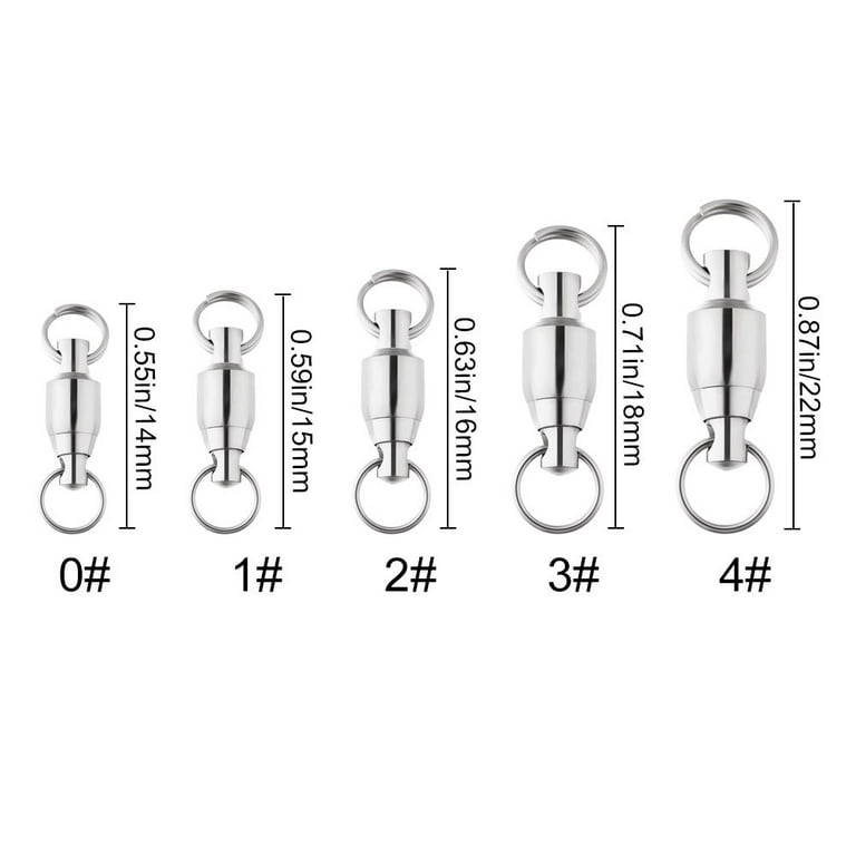 Fishing Barrel Swivel with Nice Snap-100pcs Saltwater High Strength Snaps Fishing  Barrel Line Connector Fishing Swivels Barrel Safety Snap 
