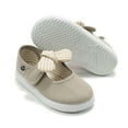 thumbnail image 3 of Victoria Toddlers Slip On Canvas Bow Shoes, Beige,2.5 M US, 3 of 7