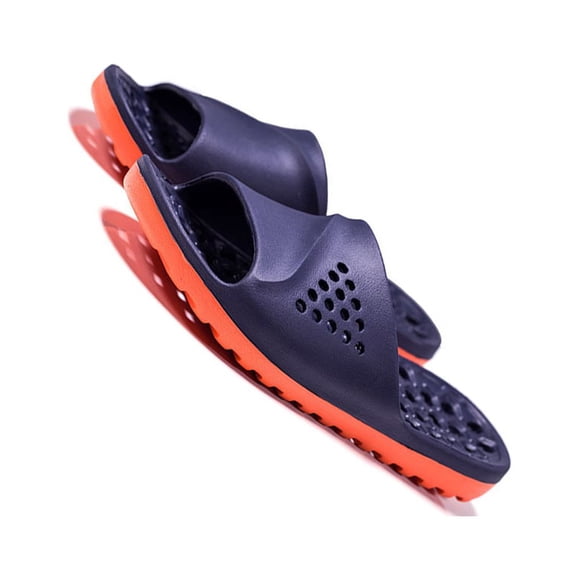 Sonducket Zapatillas de baño de verano Badslippers Zapatos de baño ahuecados Zapatillas de playa Sandalias transpirables Interior Hogar Azul / Type3 NO3