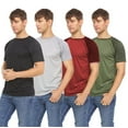 thumbnail image 2 of 4 Pack: Daresay Mens Dri Fit Shirts Moisture Wicking Tshirt For Men Gym Shirts For Men (up to Size 3X), 2 of 5
