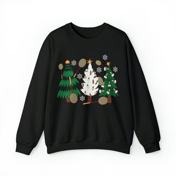 Badminton Christmas Tree Sweatshirt, Gift for Badminton Lover