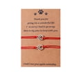 thumbnail image 2 of Qaailabf Pet Memorial Nylon Rope Bracelets with Alloy Claw Print Charm, Adjustable Size, Multicolor, Set of 2, 2 of 7