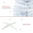 thumbnail image 3 of 5ft Snow Flocked Pencil Artificial Christmas Tree with 263 Tips, Metal Base, 3 of 9